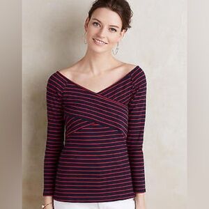 Anthro Deletta Off-the-Shoulder Top